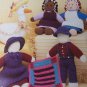 Country Crochet Patterns Primitive Goose Amish Doll Family Mini Quilt Patchwork Hanging 1050