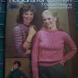 Vintage Leisure Arts 266 Knitting Patterns Womens Raglan Sweaters Free USA S&H