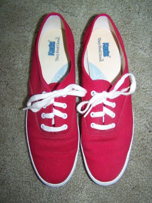 Zuidelijk injecteren eten Red Vintage Keds Womens Canvas Tennis Shoes Sneakers 8.5