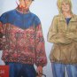 Uncut Sewing Pattern 9855 Unisex 1/2 Zip Long Sleeve Shirts Tops XS S M L XL