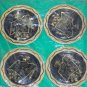 New 4 Vintage State of Missouri Metal Coasters Decorative Souvenir Set