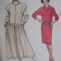 Uncut Vintage Vogue Sewing Pattern 9074 Flared Jumper & Straight Dress Long Sleeve Top