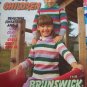 Vintage Brunswick Knitting Patterns Childrens 4 - 14 Pullovers Cardigans Coat + Book 835