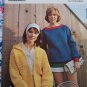 4 70s Womens Vintage Knit & Crochet Sweaters Hoodie Parka Blouson Jacket Drawstring Pullover 2632