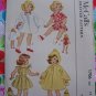 Vintage 14" Doll Clothes Sewing Patterns Uncut Original Collectible McCalls 1706 NEW