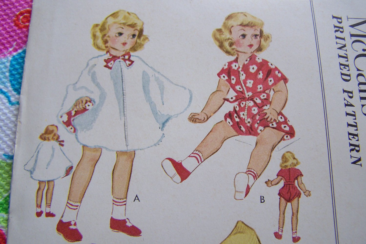 Vintage 14" Doll Clothes Sewing Patterns Uncut Original Collectible