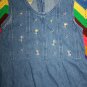 Laura Ashley Mother & Child Girls 6 Denim Jumper Dress Jeans Sundress