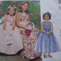 Girls 3 4 5 6 Special Moments Dress Petticoat Sewing Pattern 3499 Flower Girl Church Gown