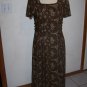 Womens Stonebridge Long Maxi Dress Leopard Animal Print Square Neck Short Sleeves