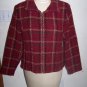 Womens Zip Front Jacket Weave of The Irish Burnt Red Long Sleeves Handcraft In Ireland