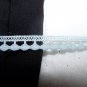 Free USA S&H Vintage Slate Blue Tiny Eyelet Lace Trim Almost 3/8 x 2 Yds 31 inches