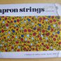Vintage Calico Cotton Fabric APRON STRINGS 1" wide x 15 feet long