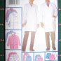 New Dr Nurse Professional Uniform Scrubs Sewing Pattern 5287 Lab Coat Skirt Shorts Pants XS S M