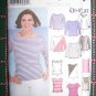 Uncut Simplicity Sewing Pattern 7222 Misses Easy 1 Hour Pullover Tops Shirts 8 10 12