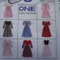 Free USA S&H Uncut 8 Girls 4 5 6 Empire Waist Dress Sewing Patterns McCall's 7901