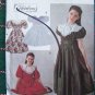 Vintage Girls Dress Smocked Tucked Heirloom Classic Fancy 7 8 10 Sewing Pattern 8145