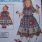 Uncut Simplicity Daisy Kingdom Sewing Pattern 9354 Girls & 18" Doll Dress 7 8 10 12 14