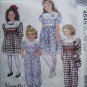 Uncut Toddler Girls 2 3 4  Vintage Dress Jumpsuit Purse McCall's Sewing Pattern 4545