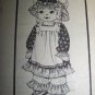 Vintage Uncut Mail Order Stuffed 25" Embroidered Face Doll and Outfit Sewing Pattern 792