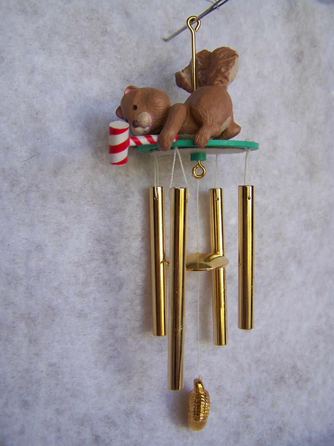 New 1990 Hallmark Keepsake Christmas Ornament "Chiming In" Squirrel