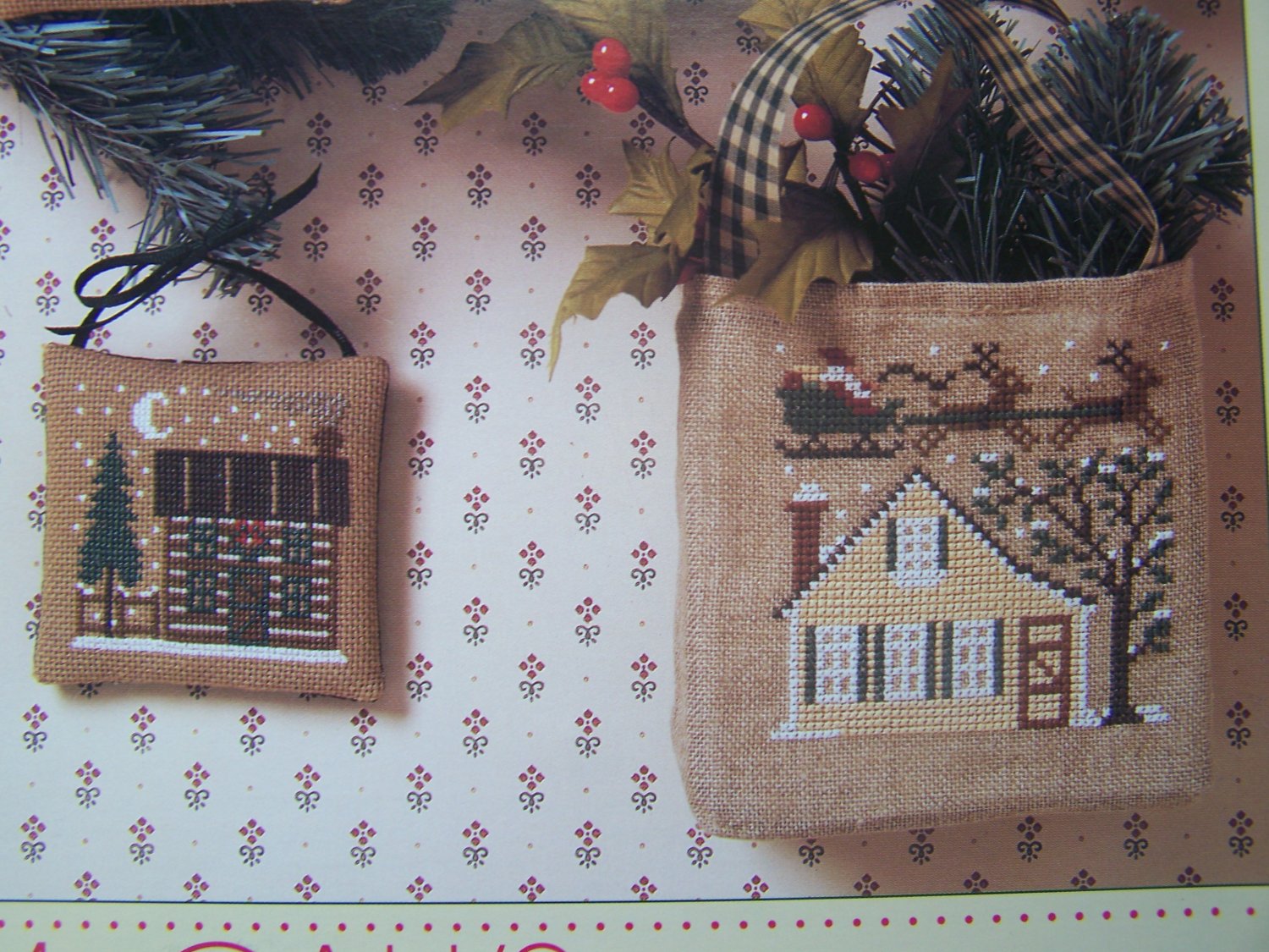 The Prairie Schooler Village Christmas Santa Cross Stitch Patterns ...