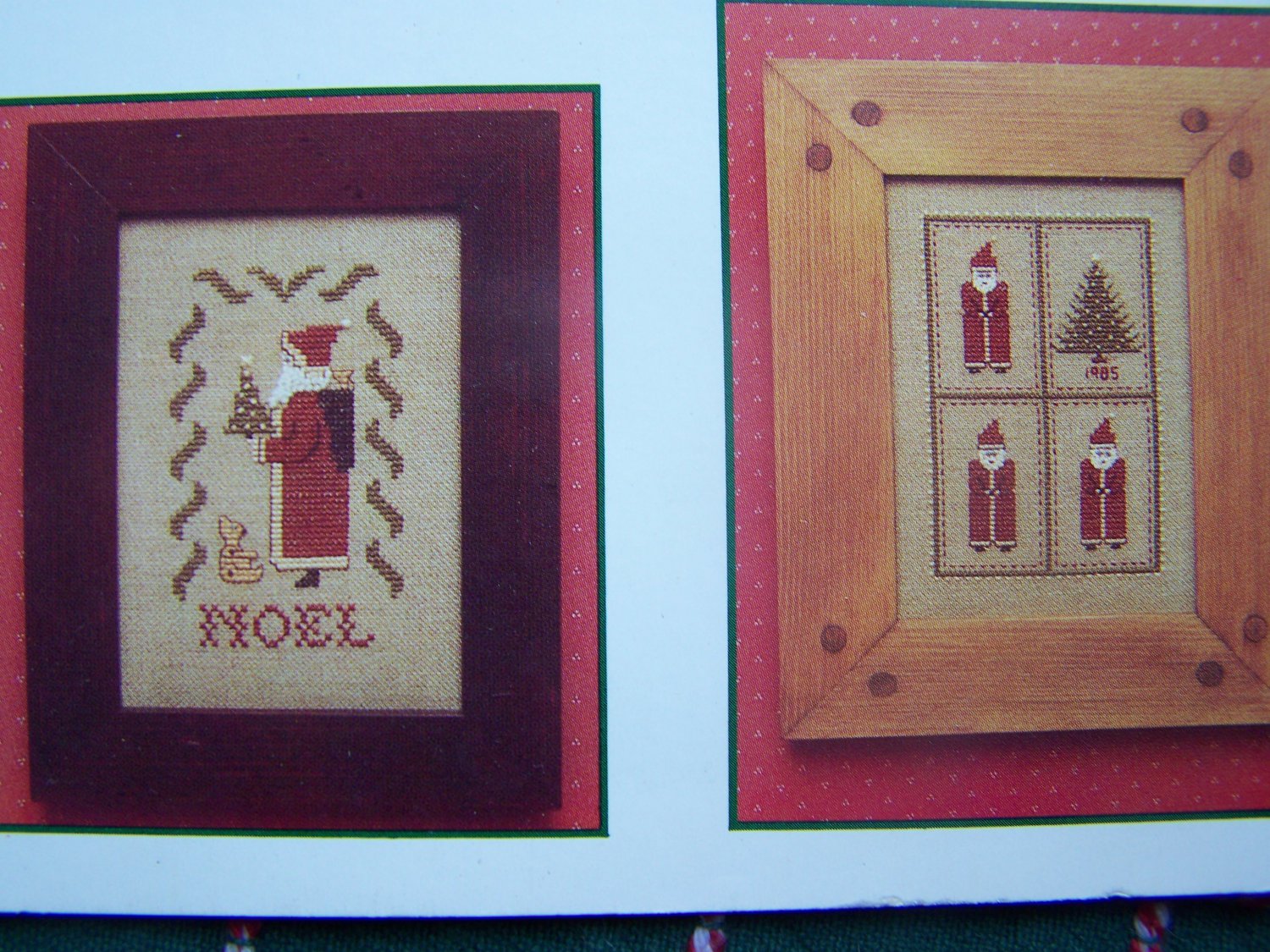 Vintage Old World Santa Cross Stitch Patterns Christmas Ornaments Sampler