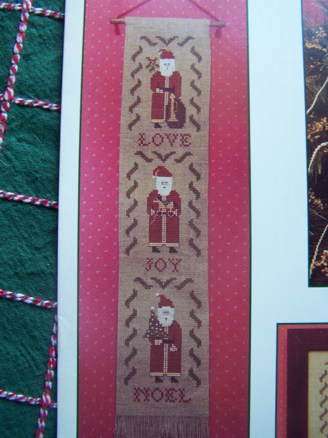 Vintage Old World Santa Cross Stitch Patterns Christmas Ornaments Sampler