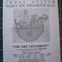 Vintage Christmas Ornament  Cross Stitch Embroidery Patterns Noah's Ark & Flying Dove