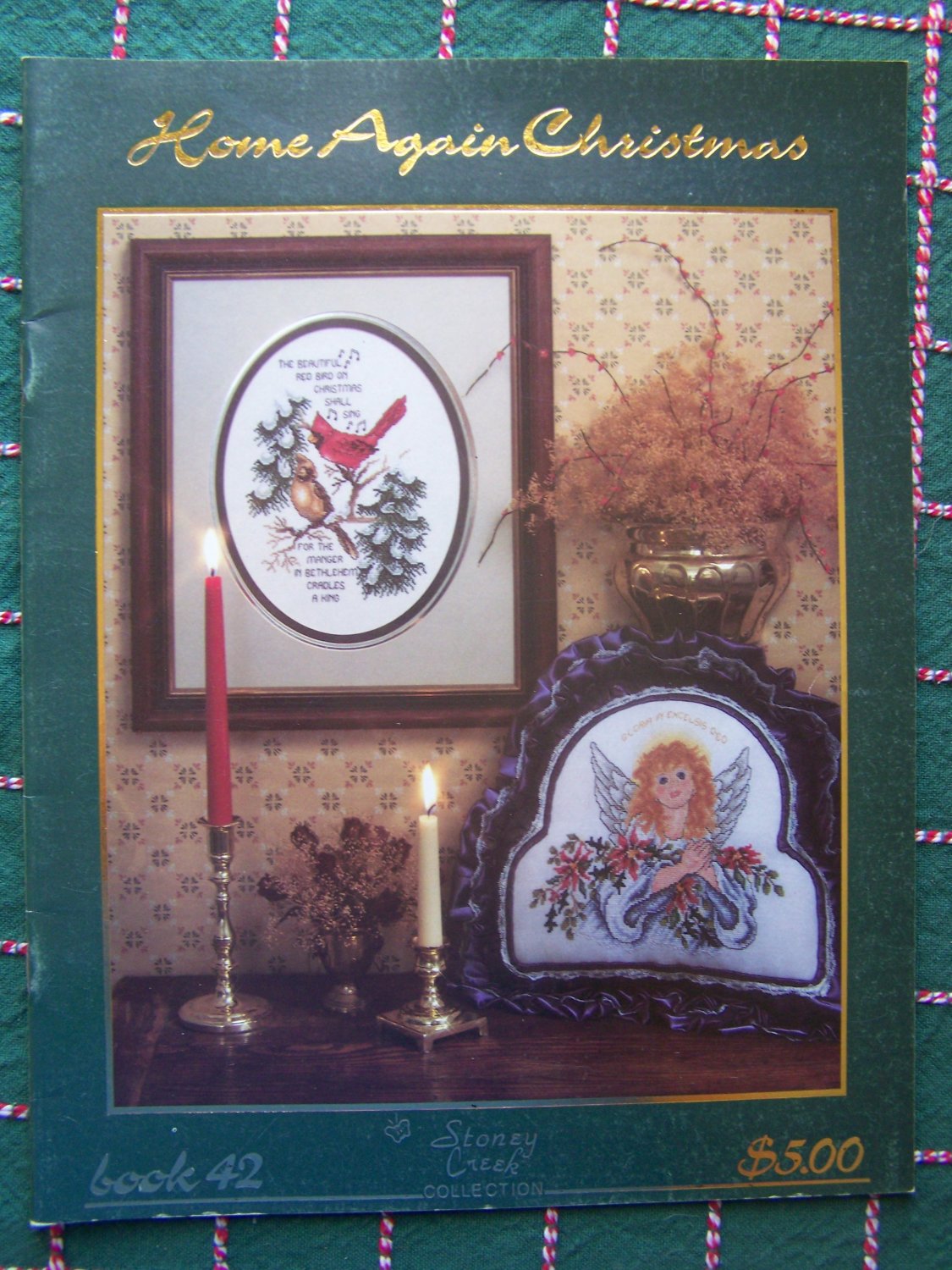 19 Vintage Christmas Cross Stitch Patterns Samplers Holiday Book 42