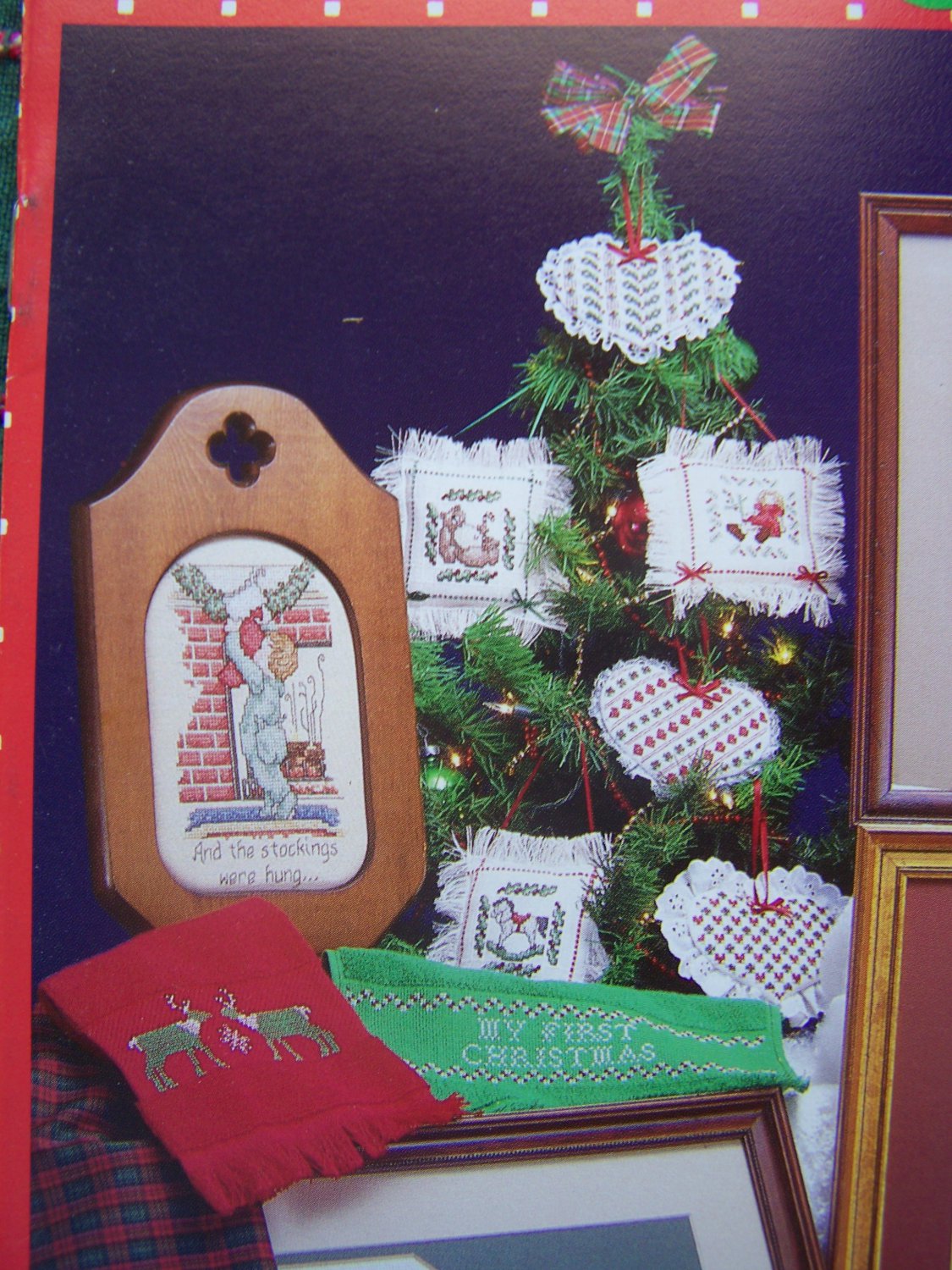 20 Vintage Counted Cross Stitch Christmas Patterns Ornaments Sampers ...