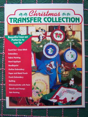 Retro Iron On Christmas Transfer Patterns Cross Stitch Needlepoint tole ...