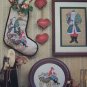 New Father Christmas Stocking Cross Stitch Patterns Old World Antique Santa