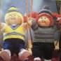 Vintage 16" Cabbage Patch Doll Clothes to Crochet Patterns Sweater Vest Hat Leisure Arts 379