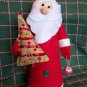 New Santa Claus Christmas Tree Topper Decoration Shelf Sitter Centerpiece OOAK