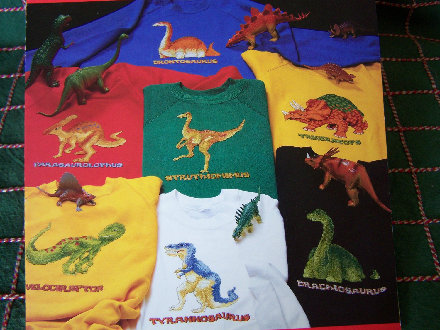 7 Dinosaur Cross Stitch Patterns Great Big Graphs Jurassic Period