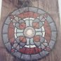 Vintage Machine or Hand Applique Quilted Round Stain Glass Goose Girl Creations