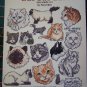 80s Vintage Cross Stitch Patterns Mini Series # 13 Cats Cats Cats Kitten