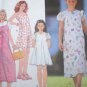 New Girls 12 14 16 Sundress Flared SKirt Dress Puff Sleeve 2 Length Sewing Pattern 8547