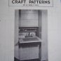 U Bild Vintage Drop Leaf desk wall unit wood working pattern 194