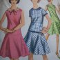 VTG Dress Dropped Waist Flared Skirt Sewing Pattern 6341
