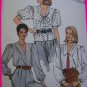 1980's Vintage Vogue Sewing Pattern Misses Blouses 8 10 12 Tunic Top Shirt 8608