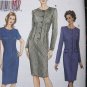 Uncut Sewing Pattern Vogue 7666 Slim Dress Dart Tucks Semi Fitted 12 14 16