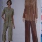 Free USA S&H Easy Vogue Sewing Pattern 7753 Princess Tunic Top Slim Pants or Capris 8 10 12