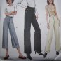 Uncut Vogue Sewing Pattern 7804 Misses Pants Long Capri Cuffs Contour Low Waist 12 14 16