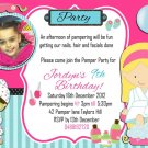 Pamper Party Invitations