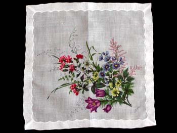 Colette Floral Print Vintage Handkerchief