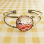 In a field of poppies - Open Adjustable bracelet bangle