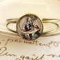 Blue caterpillar Open Adjustable bracelet bangle (from Alice in Wonderland)