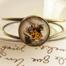 White Rabbit Open Adjustable bracelet bangle (from Alice in Wonderland)