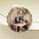 Blue caterpillar ring (from Alice in Wonderland)